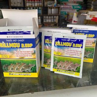 Thuốc diệt chuột Killmou thế hệ mới 2.5DP (Hộp 10 gói x10g )