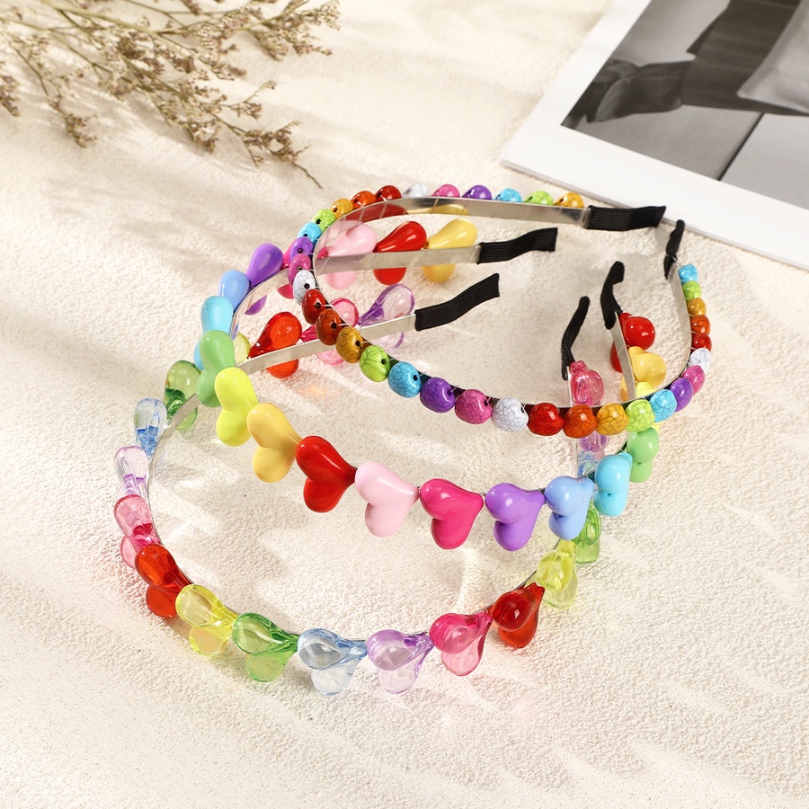 Băng Đô Cài Tóc Đính Hạt Pha Lê Màu Kẹo Dễ Thương Phong Cách Hàn Quốc Cho Bé Gái