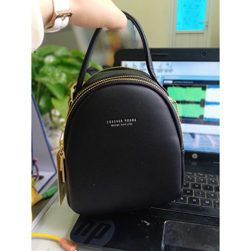 Balo Nữ Mini Thời Trang FORVER YOUNG Da Mềm Nhiều Ngăn Tiện Dụng FY04 - NAKADO