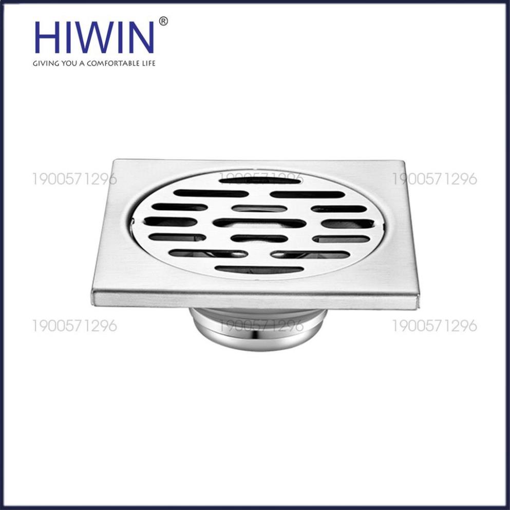 Phễu ga thoát sàn chống mùi hôi inox 304 kích thước 100x100mm HIWIN FD-1210