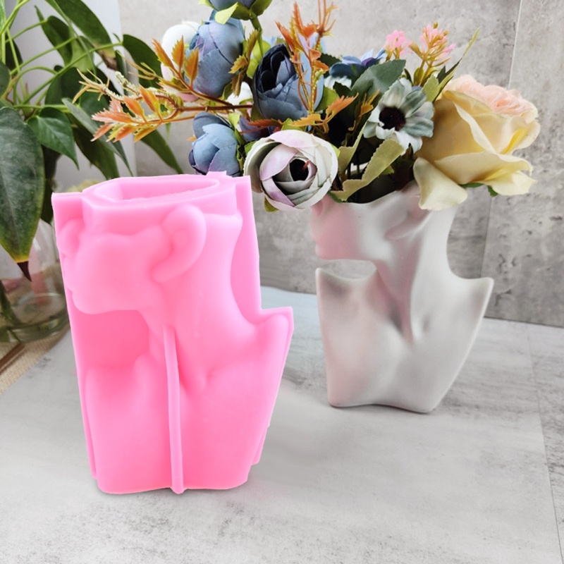 Khuôn Silicone Làm Chậu Hoa Sen Đá Resin