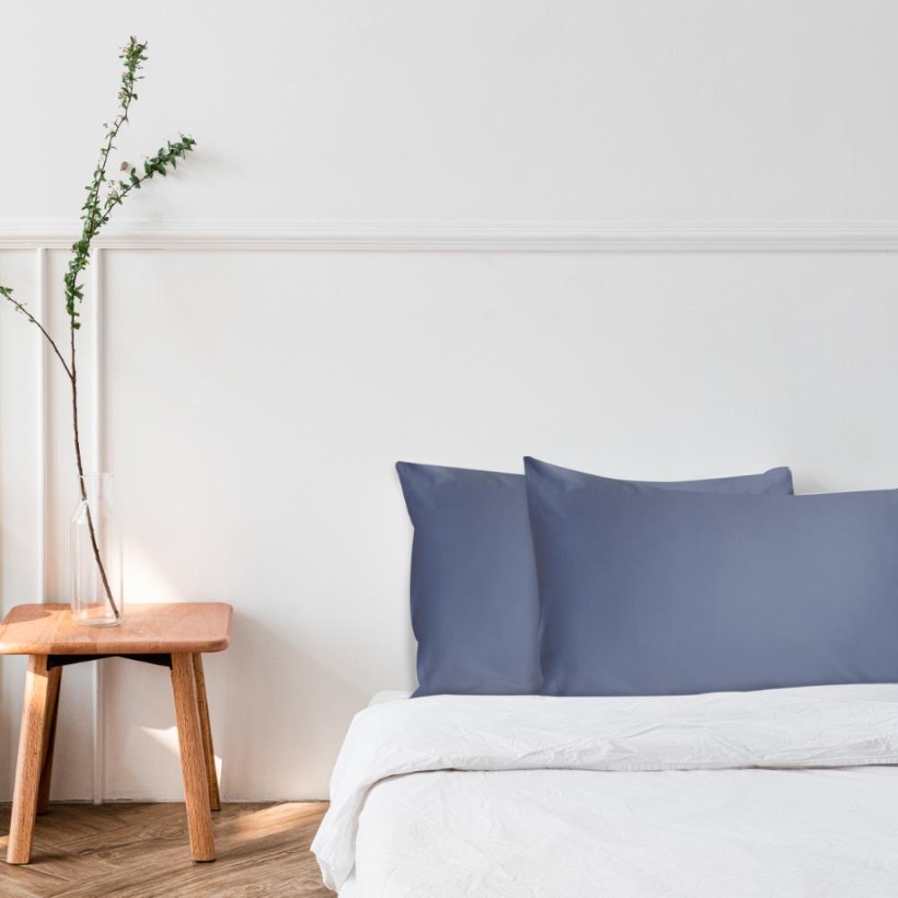 HomeBase HLS Vỏ gối bằng Cotton Sateen mịn màng 380TC Thái Lan W76.2xH50.8cm màu xám
