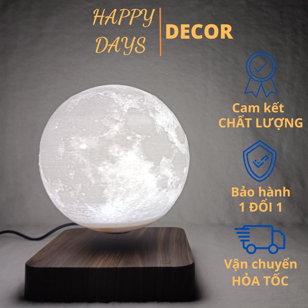 Đèn ngủ mặt trăng lơ lửng cảm ứng - Mặt trăng lơ lửng trang trí siêu đẹp (BẢO HÀNH 6 THÁNG)