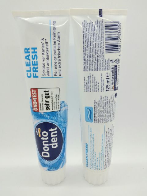 Kem đánh răng Clear Fresh hiệu Dontodent nhập khẩu từ Đức, dung tích 125ml
