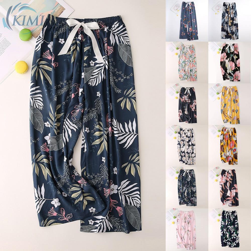 Quần Dài Ống Rộng Lưng Cao Hoạ Tiết Hoa Cho Nữ | BigBuy360 - bigbuy360.vn