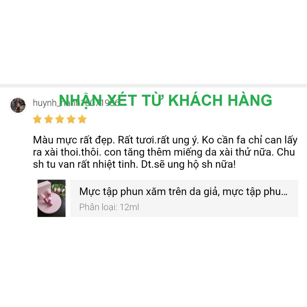 Mực phun xăm tập trên da giả, da bột, da thường, da 3D ,màu nâu đen, mau bám, lâu khô, mau bám