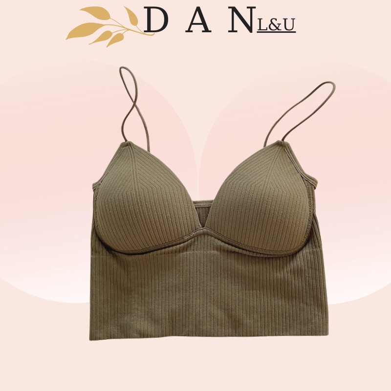 Áo Ngực Su Gân Tăm Đệm Mỏng Nâng Ngực Sexy Cho Nữ DAN L&amp;U 1833