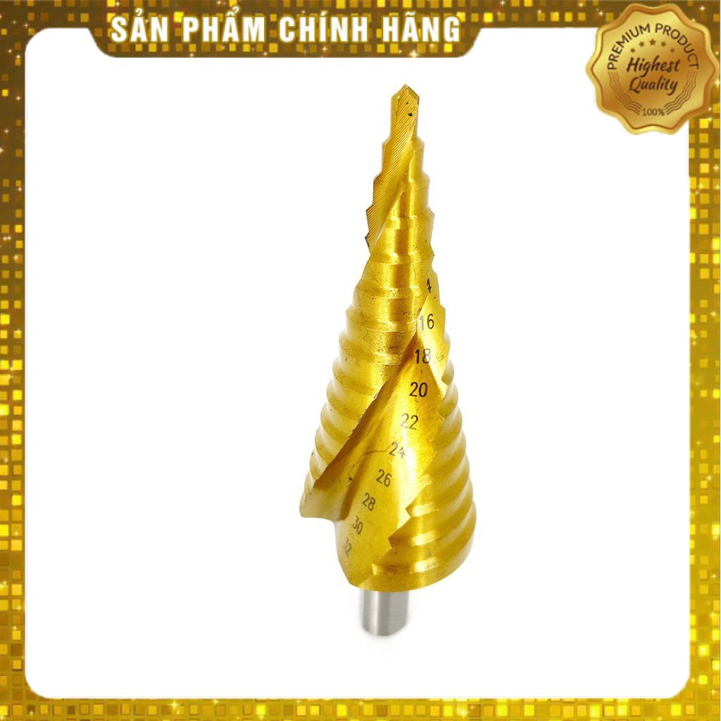 MŨI KHOAN THÁP XOẮN 4-32MM CAO CẤP