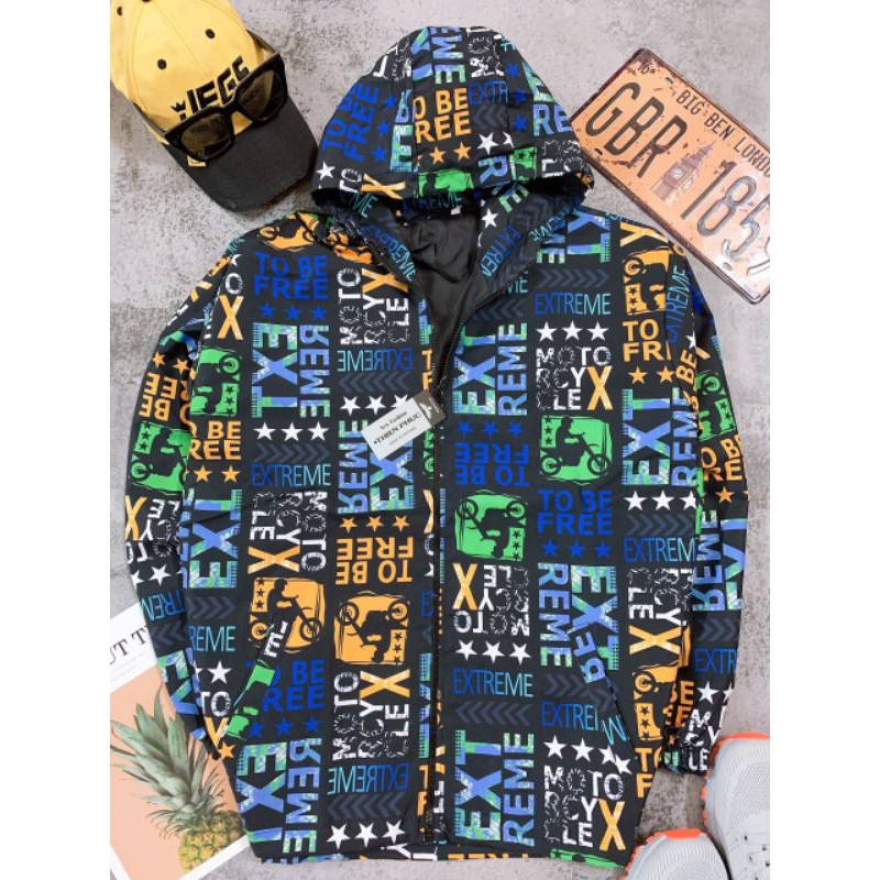 ÁO KHOÁC DÙ IN 3D MIX