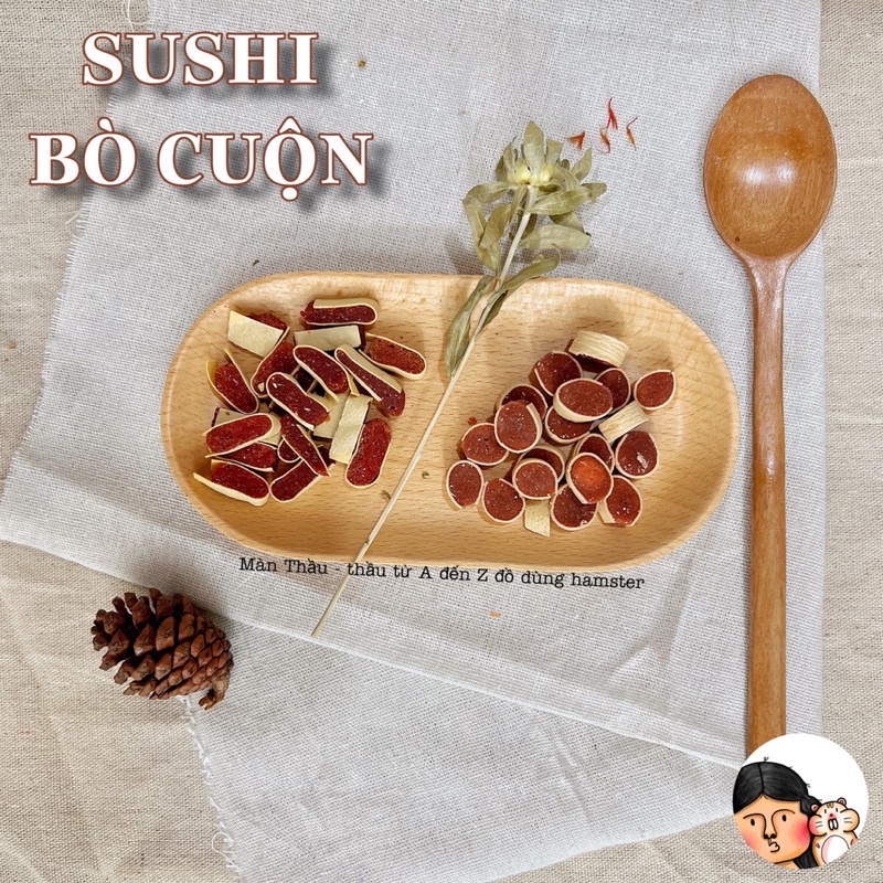 Sushi thịt bò cuộn dành cho Hamster
