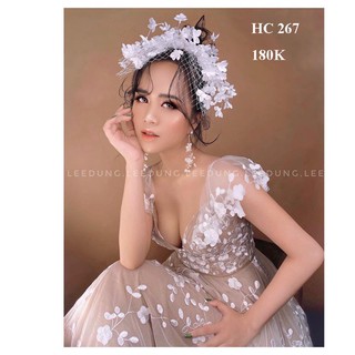 Phụ kiện cưới, hoa cài cô dâu(HC 267)