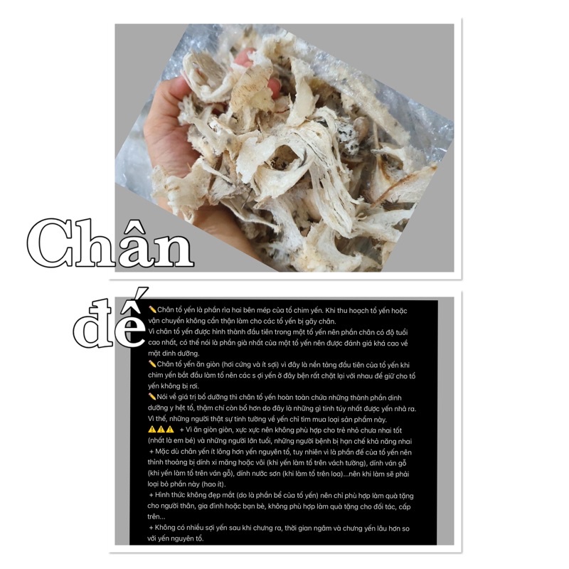 [Mã GROWEEK giảm 10% đơn 300K] set chân đế yến thô nguyên chất[+🎁 táo đỏ, hạt chia,đường phèn]_ chân tổ yến siêu sạch | BigBuy360 - bigbuy360.vn