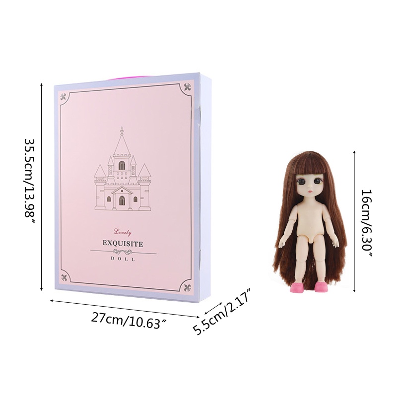 Khớp Nối Caucasian Đồ Chơi Búp Bê Mắt 3D Sống Động