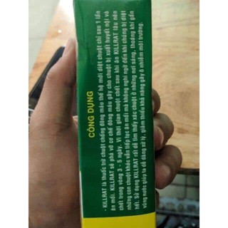  Combo 5 hộp diệt chuột killrat( gồm 10 gói)