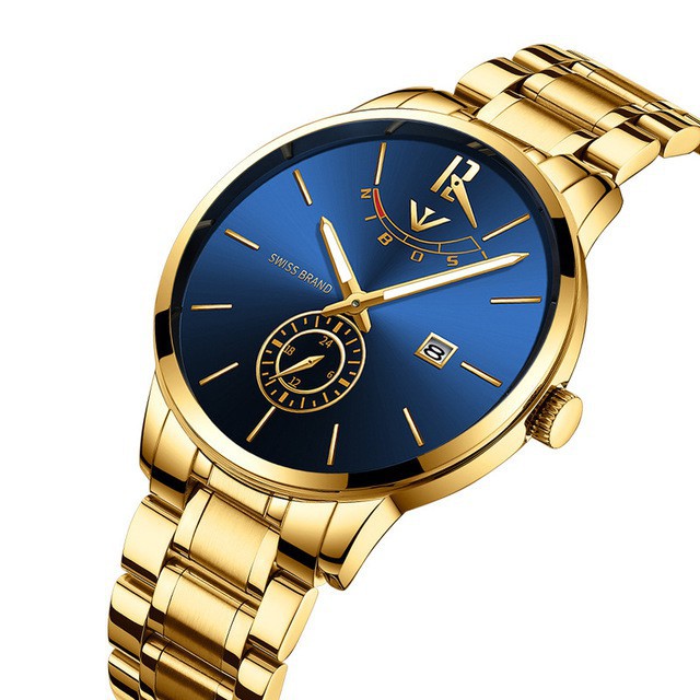 [Tặng vòng tay] Đồng hồ nam NIBOSI chính hãng NI2318.03 dây hợp kim cao cấp không gỉ