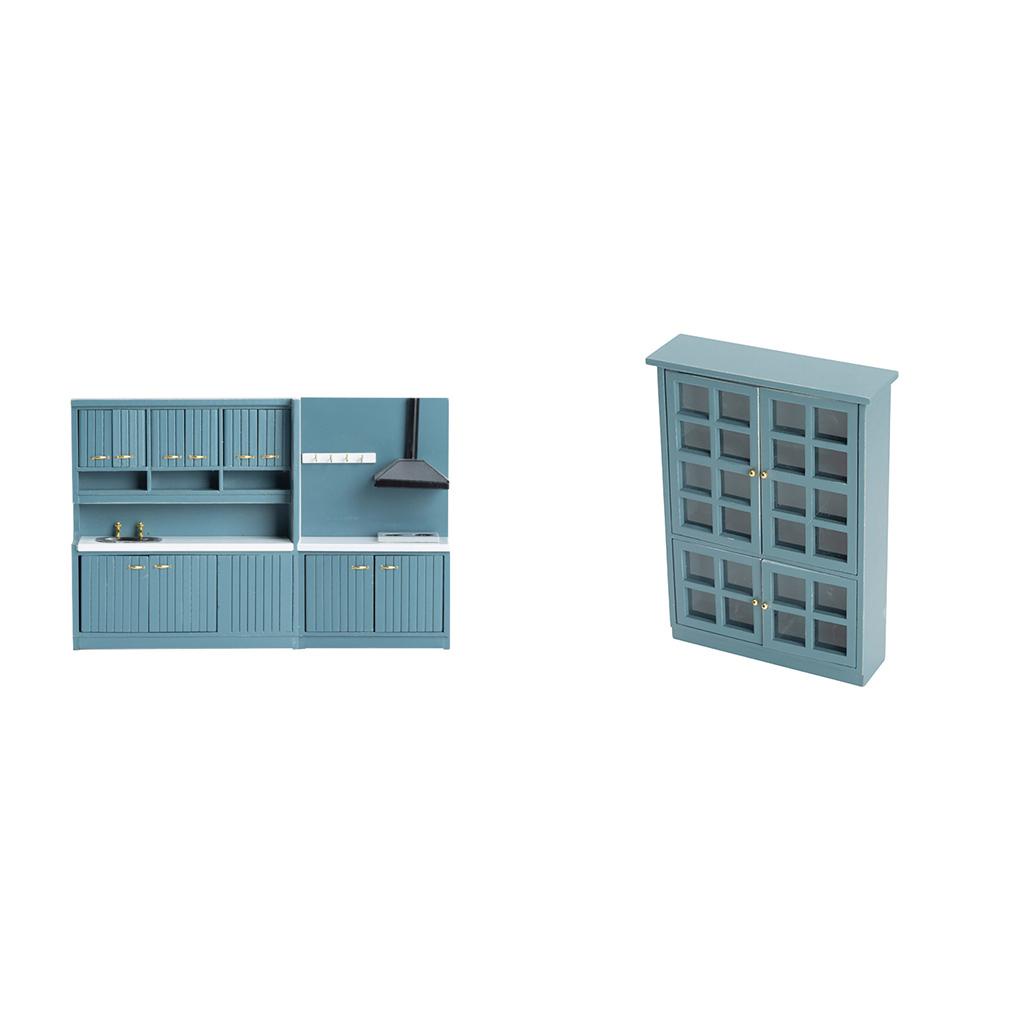 Mô Hình Bàn Bếp Bằng Gỗ Tỉ Lệ 1 / 12 Trang Trí Nhà Búp Bê