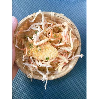 cơm cháy mix mực hấp dừa - giá sỉ 250g / 500g