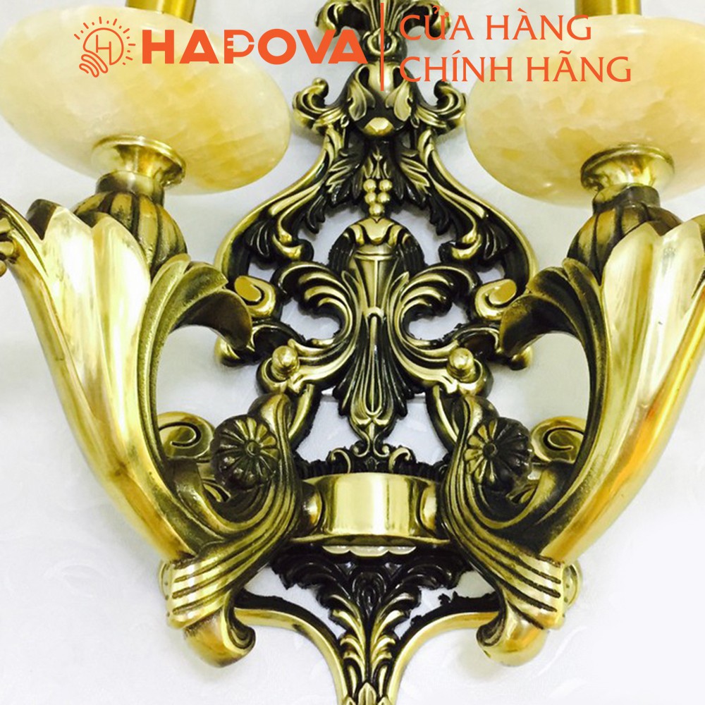 Đèn tường, đèn nến đồng HAPOVA MABS 8815/2 Kèm 2 bóng Nến râu