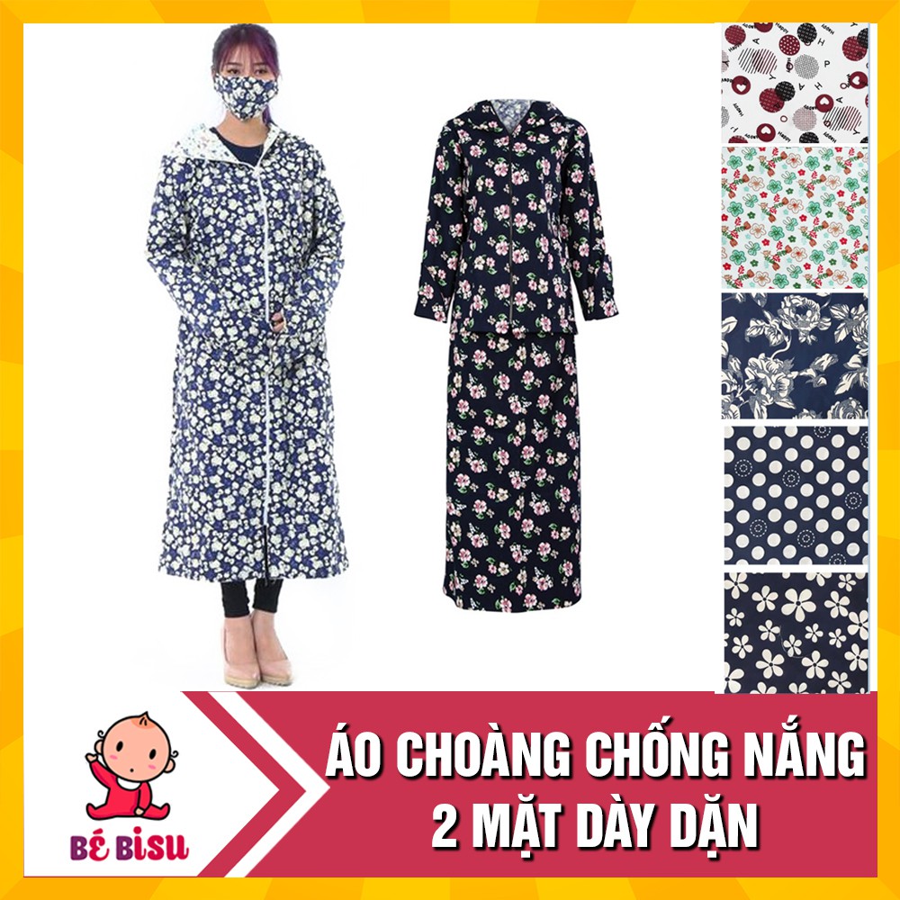 Áo chống nắng 2 mặt toàn thân kèm khẩu trang