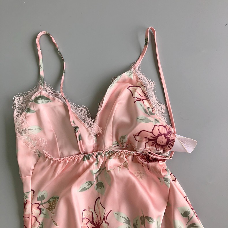 Váy ngủ sexy hai dây lụa🔥FREESHIP 50K🔥vải ren hoa cao cấp đồ ngủ bigsize tới 65kg giá rẻ TẶNG đệm ngực | WebRaoVat - webraovat.net.vn