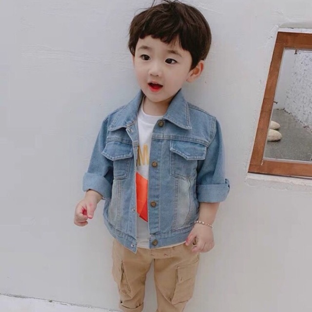 Áo khoác jean cho bé 10-18kg