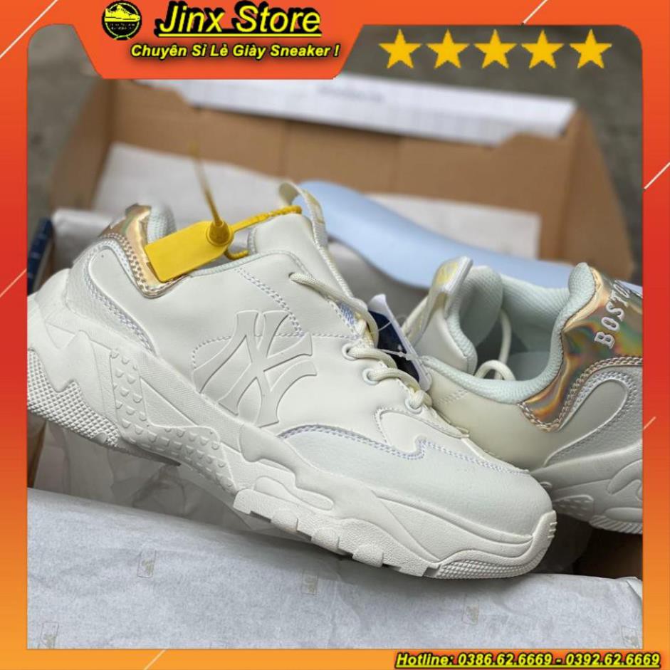 [ FREE SHIP ] Giày thể thao sneaker M L B  trắng phối chứ NY HOLO  full size, full bill box hàng 1:1
