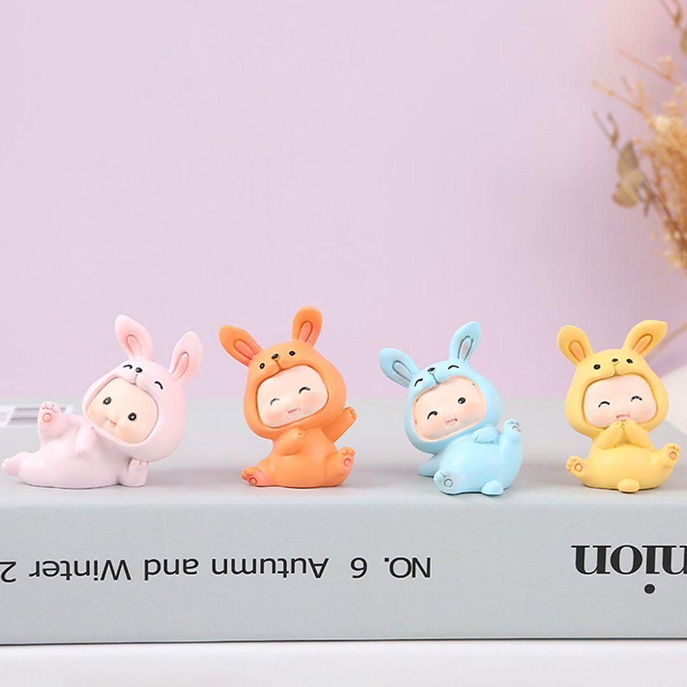 1 Tượng Thỏ Con Đáng Yêu Trang Trí Bánh Kem
