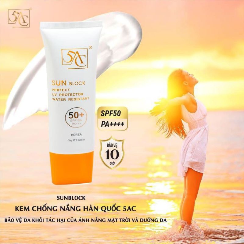 Kem chống nắng vật lý Sunblock50+ PA+++ - Made in Korea (60ml)