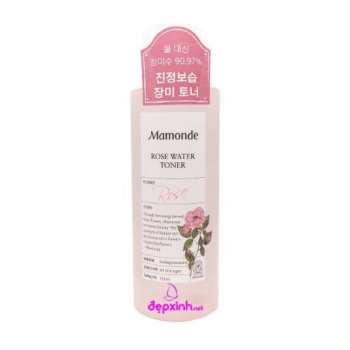 [Chai nhỏ] Nước hoa hồng Mamonde Rose Water Toner 150ml