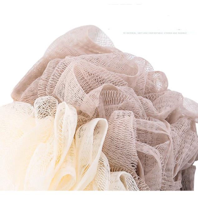 Bông Tắm Tròn Cao Cấp 2 Màu - Siêu Tạo Bọt Kì Cọ Tẩy Da Chết