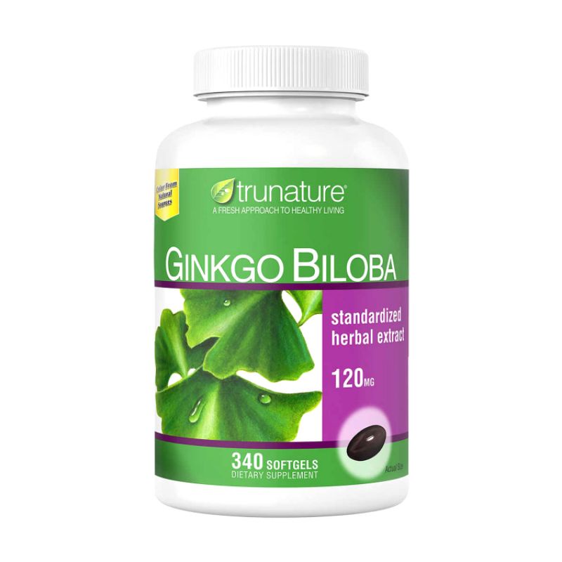 Viên uống giúp tăng cường tuần hoàn não Ginkgo Biloba Hộp 340 viên của Mỹ
