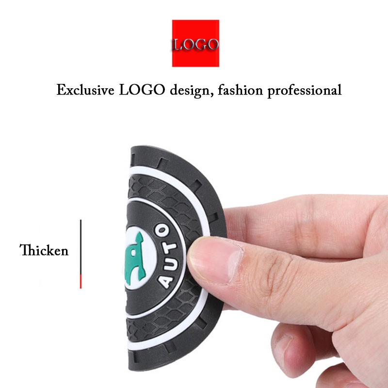 Set 2 Miếng Lót Cốc Nước Chống Trượt Bằng Gel Silica Trang Trí Nội Thất Xe Hơi Cho Honda CITY JAZZ CIVIC HRV CRV BRV Accord Odyssey