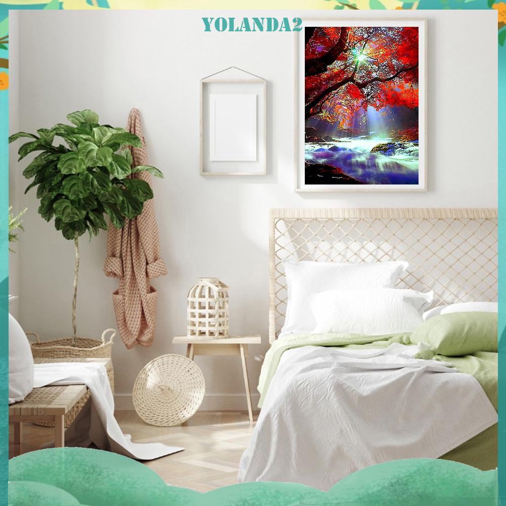 Tranh Đính Đá Kim Cương Toàn Bộ 5D DIY Hình Vẽ Phong Cảnh Núi