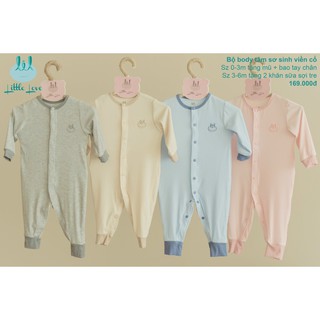 LITTLE LOVE - Body tăm sơ sinh viền cổ cho bé ( kèm quà )