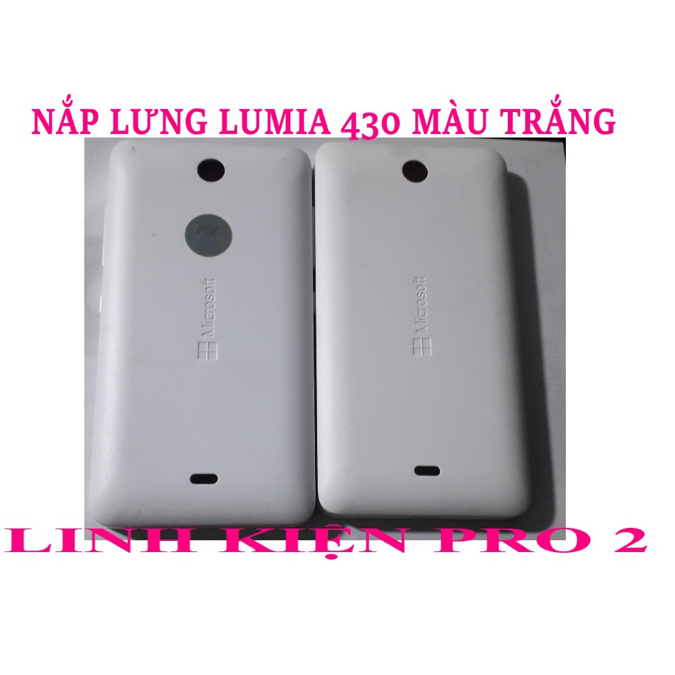 NẮP LƯNG LUMIA 430 MÀU TRẮNG