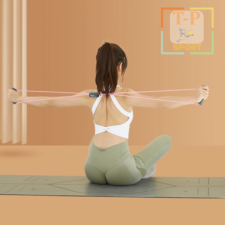 Dây kéo đàn hồi thể lực tập tay đa năng GYM Yoga ❤️ Dây kéo đàn hồi số 8 tập vai, tay, lưng, bụng