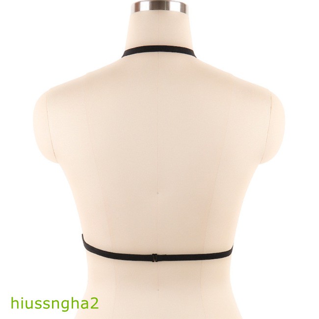 Available Women Unique Black Bondage Straps Sexy Hollowed-out Bra Sex Game Underwear