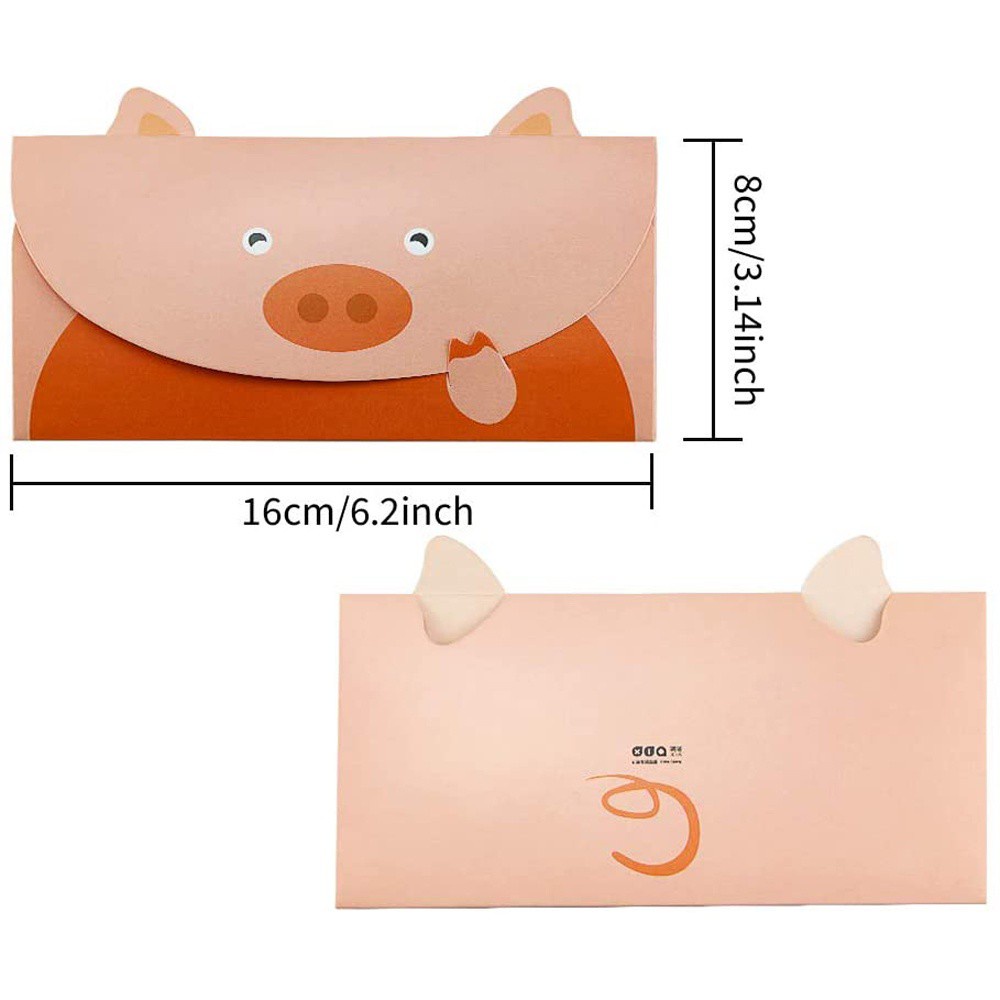 Set 81 Bì Thư Giấy Hình Gấu Trúc Dễ Thương Thẻ