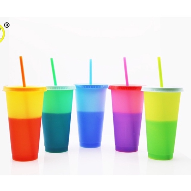 Ly uống nước, cốc uống nước đổi màu theo nhiệt độ dung tích 720ml  Tẻn Tẻn