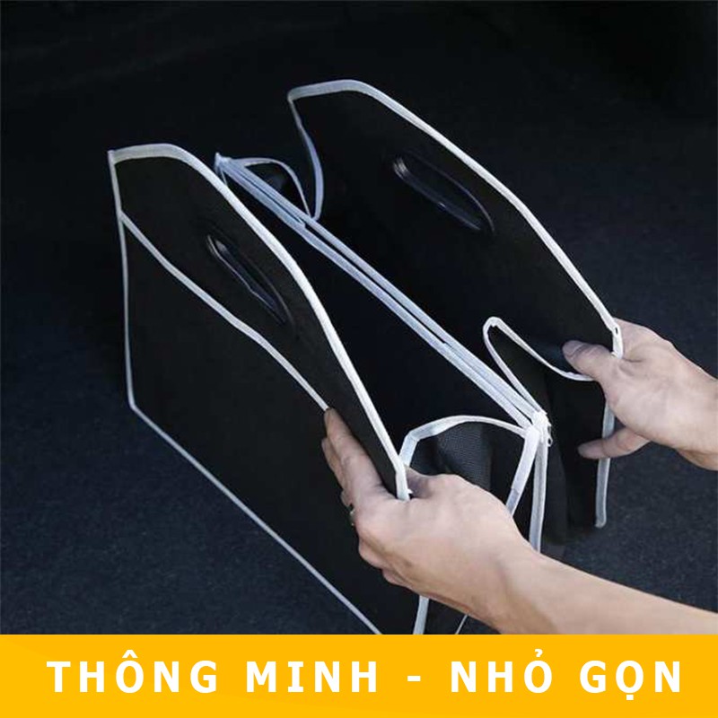 Túi Để Đồ 3 Ngăn Gấp Gọn Để Cốp Sau Ô tô, Xe hơi  [NHƯ HÌNH]