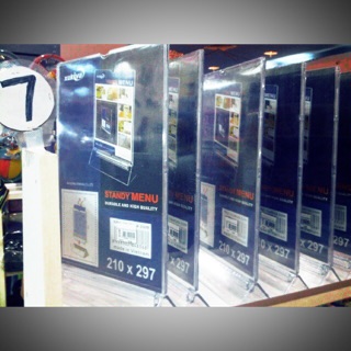 Khung thực đơn menu A4 để bàn