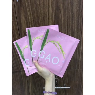 Mặt nạ gạo tinh khiết hydrogel mask m.o.i túi 1 mask