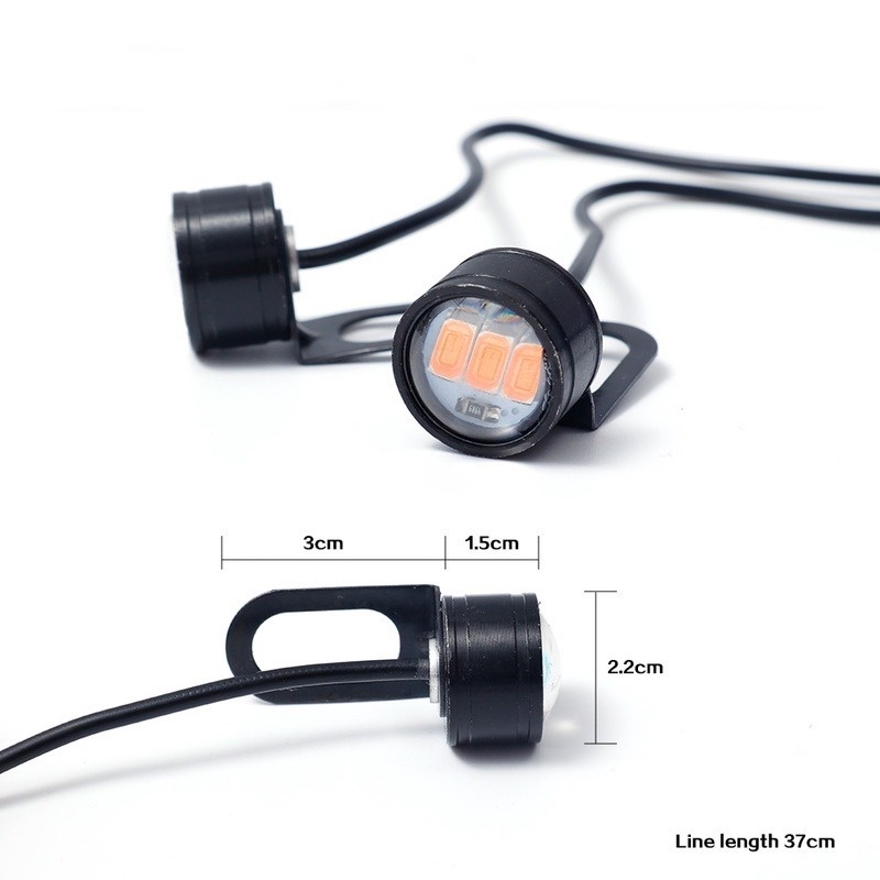 Bộ 2 Đèn LED Mắt Đại Bàng Chạy Ban Ngày Cho Xe Máy