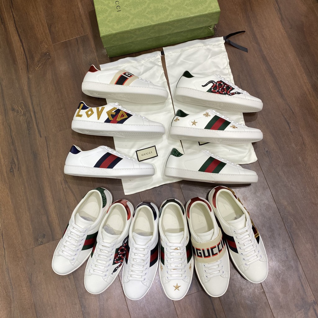 👟HIGH FASHION👟 Giày Sneaker Gucci like Authentic 1-1 on web 2021 fullbox phụ kiện túi thẻ NV HV 38-44