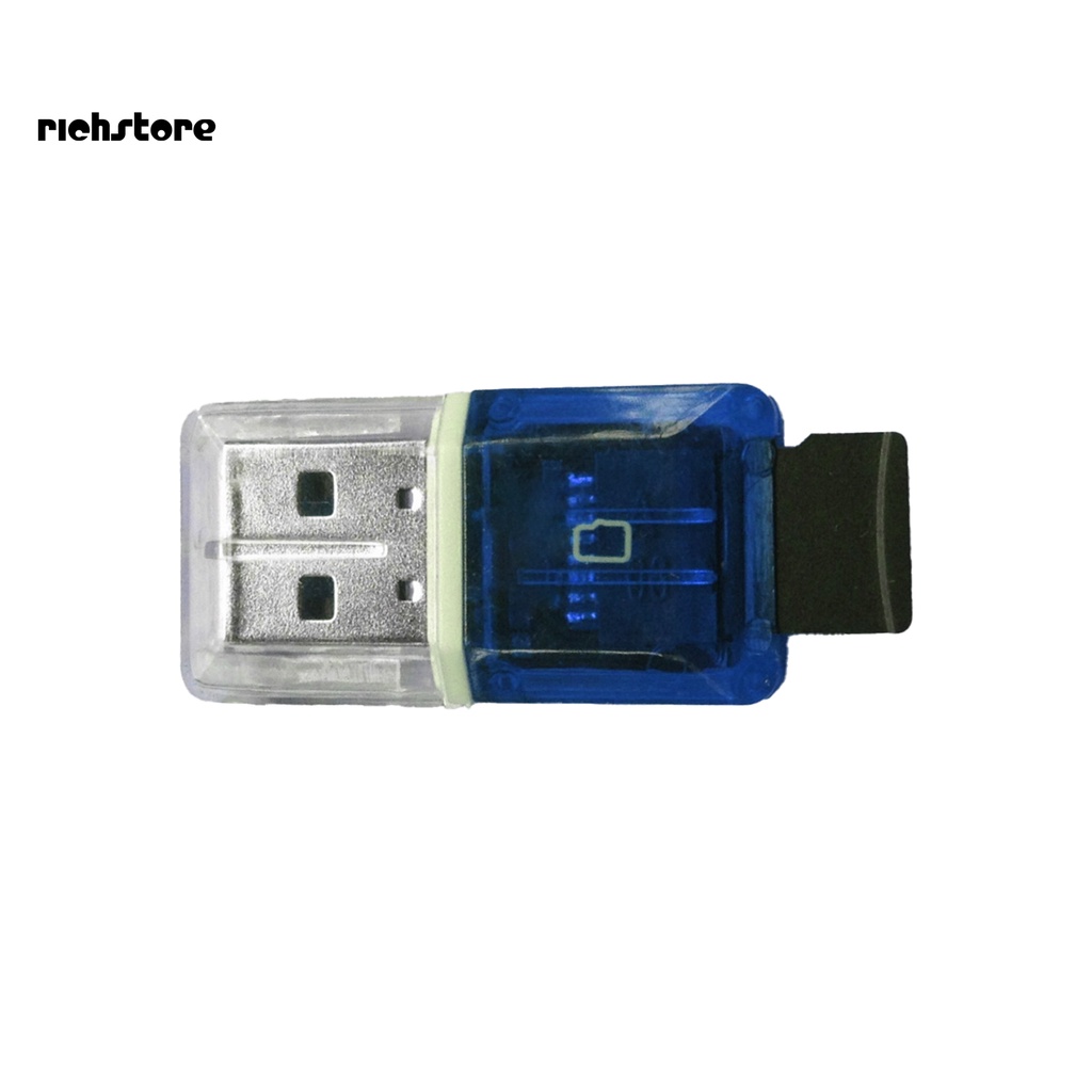 Đầu Đọc Thẻ Nhớ USB 2.0 Type c Bằng Nhựa Trong Suốt Cho Laptop | BigBuy360 - bigbuy360.vn