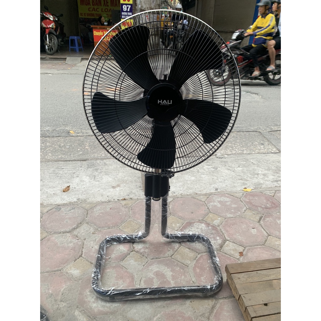 [HOẢ TỐC HN] Quạt sàn công nghiệp, quạt chân quỳ HaLi gió mạnh có thể chỉnh cao thấp