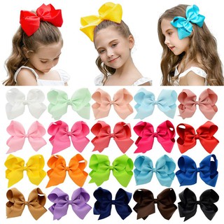 1 Chiếc Lớn Màu Chắc Chắn Nơ Kẹp Tóc Dễ Thương handmade Ruy Băng Kẹp Tóc Bé Gái Thời Trang Phụ Kiện Tóc Bán Buôn