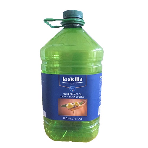 Dầu Oliu Pomace Dùng Cho Gia Đình - Pomace Oliu Oil La Sicilia Italia 5 Lít - 5000 ML [Date 5/2024]