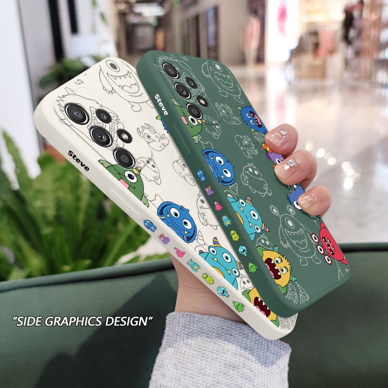 Ốp Điện Thoại Họa Tiết Quái Vật Lắp Ráp Sáng Tạo Cho Samsung Galaxy A73 A13 A23 4G 5G