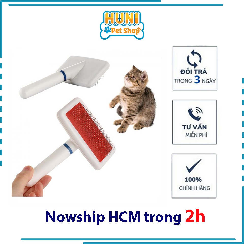 Lược kim chải lông cho chó mèo lông dài hoặc giống chó poodle - Huni petshop